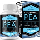 Liposomale Palmitoyléthanolamide 1300 MG Plus Luteolin 100 MG, Absorption supérieure, supplément micronisé de pois pour la gestion des troubles, 60 Softgels