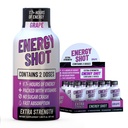 Uva Extra Forza Energy Shot 12 pk – 260mg Natural Caffeine B12 B6 – Energy & Focus Support – 2 Serve Sugar Free Zero Calorie Green Tea B-Vitamins Electrolytes Vegan – 1.93 fl oz