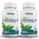 Palmara Health Premium Andrographis Paniculata Extract 2 Pack - 1 200mg (100mg Andrographolides) par portion, non-OGM, végétalien, sans gluten