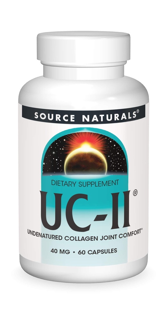Source Naturals UC-II, Undenatured Collagen Joint Comfort* 40 mg - 60 Capsules