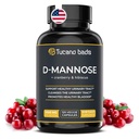 Urinary Tract Infection Treatments D Mannose 1000mg Capsules - Potent D-Mannose & Cranberry Pills with Hibiscus Extract - Healthy Bladder Control, Strength Urinary Tract Support (120 Capsules)