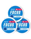 GRINDS Focus Pouches - natürlich mit nootropischen Zutaten aromatisiert - Enthält Alpha GPC und L-Theanin, zuckerfrei - 3 Packung, 18 Beutel pro Dose - Blaue Himbeere