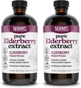 Norm's Farms Pure Elderberry Extract 2PK - Made da Only Elderberries in USA - Immune, Antiossidante Supporto, Non Aggiunto Zucchero, Additivi, Vegan, Gluten-Free, Non-OGM, Tincture Alcohol Free - 8 Oz
