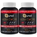 Qunol Ultra CoQ10 100mg 3X Bessere Absorption patentiertes Wasser und Fett lösliche natürliche Ergänzung Form Coenzym Q10 Antioxidans für Herz-Gesundheits-Packs Softgels, 120 Zähler