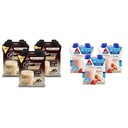 Atkins Iced Coffee Vanilla Latte Protein Shake, 15g Protein & Strawberry Protein Shake, 15g Protein, Low Glycemic, 2g Net Carb, 1g Sugar, Keto Friendly, 12 Count