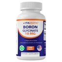 Boron chélaté vitamatique (sous forme de glycinate) 10mg 240 comprimés - soutient l'équilibre hormonal, la santé osseuse et tissu conjonctif
