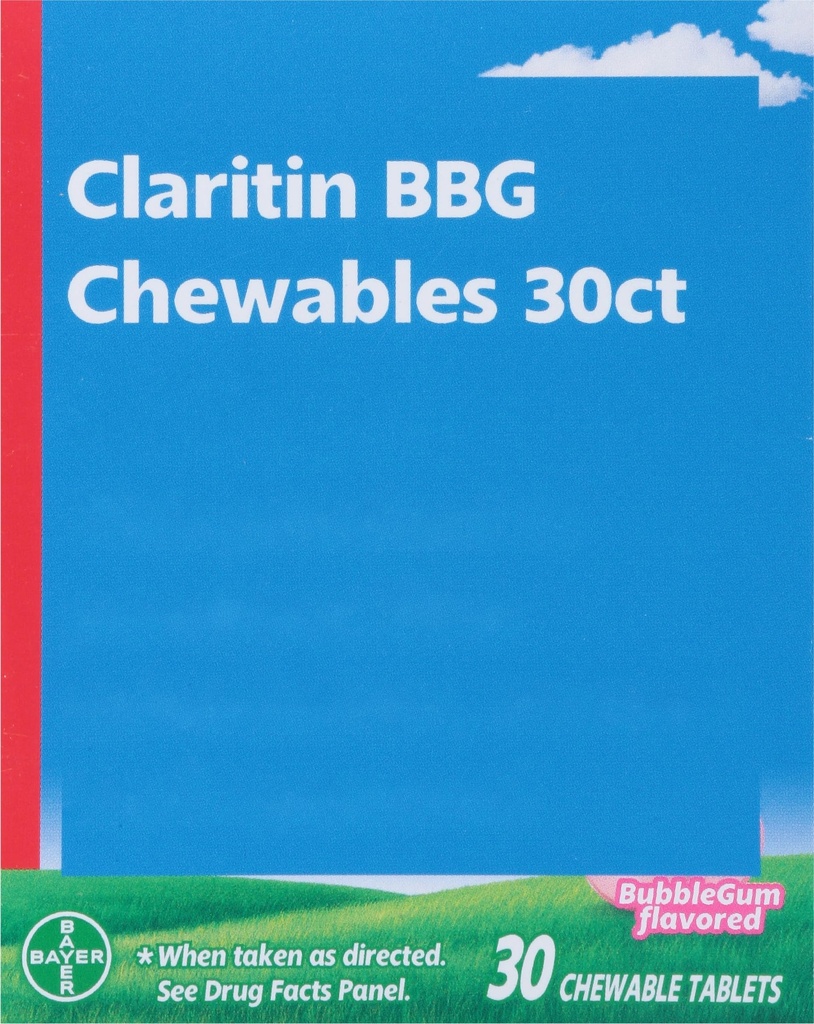 Claritin, Childrens Chewables Tablets Bubblegum, 30 Count