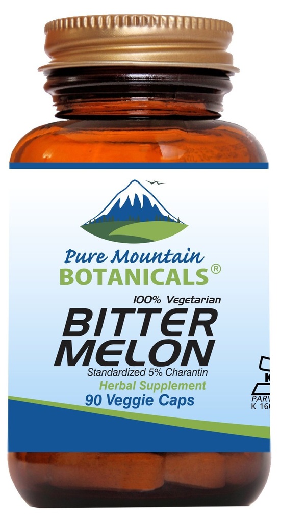 Pure Mountain Botanicals Bitter Melon Capsule - Kosher Vegan Caps con 500mg Bitter Melon Extract Supplemento
