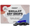 Pure Himalayan Shilajit Dry Drops (90 Tablets, 200mg Each) Maximum Potency Pure Shilajit for Men with 85+ Trace Minerals & Fulvic Acid for Metabolism, Energy & Immune Support