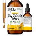 Teinture de millepertuis sauvage et biologique - Support d'humeur - Supplément de millepertuis relaxant - gouttes d'herbes liquides Hypericum perforatum - végétalien, sans sucre et sans alcool - 2 fl oz
