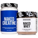 NAKED Chocolate Whey Protein Powder 1LB (12 Servings) Pure Micronized Creatine Monohydrate 500g (100 Servings) – Grass-Fed; Bulk; Non-GMO; Gluten Free; Soy Free