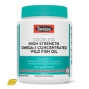 Swisse Wild Fish Oil Omega 3 Ergänzungen für Frauen und Männer | EPA DHA Fischöl Ergänzungen | Odorless - Hilft Unterstützung Gehirn, Auge und Herz Gesundheit | Hohe Stärke 1500 mg | 400 Softgel Pillen