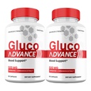 Gluco Advance Capsules, Official Premium All Natural Ingredients, Maximum Strength Pills GlucoAdvance Advanced Supplement for Men and Women Vitamins (2 Pack)