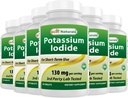 Meilleures iode de potassium naturel 130 mg par portion - Supplément alimentaire, 90 comprimés (6)