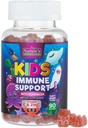 Supplément de soutien immunitaire pour enfants Gommies - Vitamines quotidiennes pour enfants C, Zinc et Echinacea - Gommy pour enfants Immunity Support, 4 ans et plus, Berry Flavor naturel, non-OGM, sans gluten et végétalien - 90 Gommies