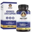 Ancient Bliss Tudca 500mg, 30 Kapseln (Tauroursodeoxycholsäure) - Gallensalze Leberunterstützungsergänzung, natürlicher bitterer Geschmack - vegan freundlich, nicht GVO, glutenfreie Kapseln (30 Kapseln (Paket von 1))