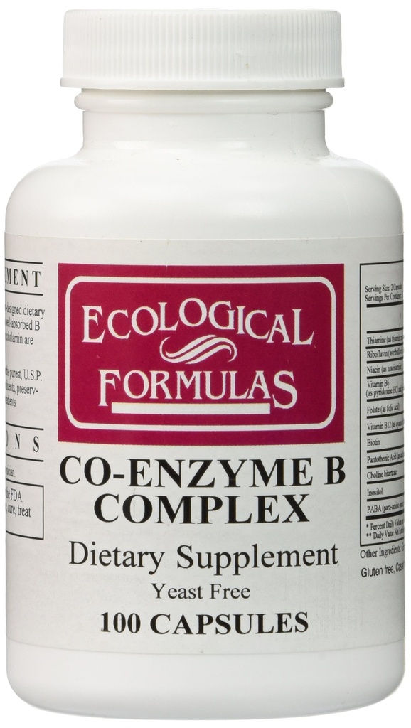 Ecological Formulas/Cardiovascular Res. - Co-Enzyme B Complex - 100 Caps.