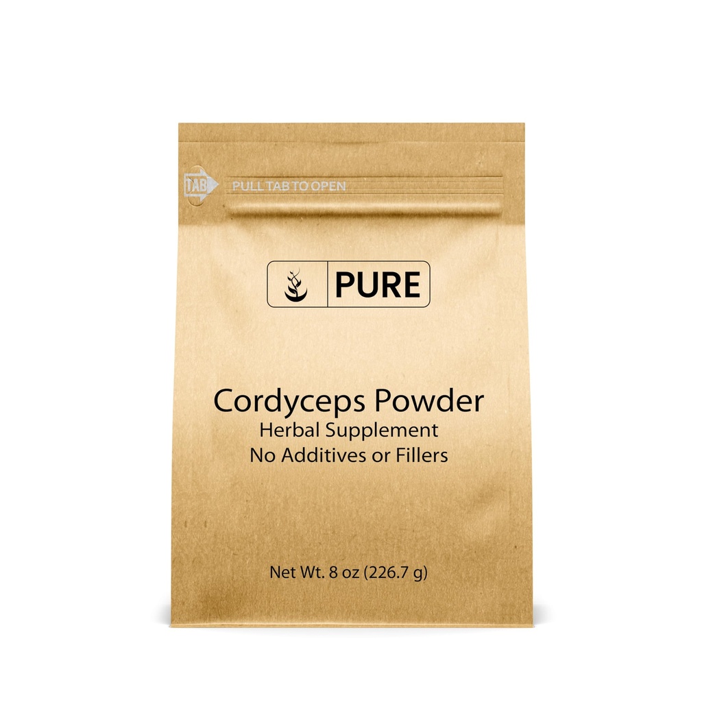 Pure ingredienti originali Cordyceps (8oz) Integratore di erbe tradizionale, Non OGM