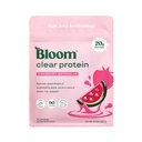 Bloom Clear Protein, Whey Protein Isolate with Collagen Peptides and Digestive Enzymes, 20g Protein, Sugar Free Post Workout Drink Mix, 90 Calories, Strawberry Watermelon, 10 Servings