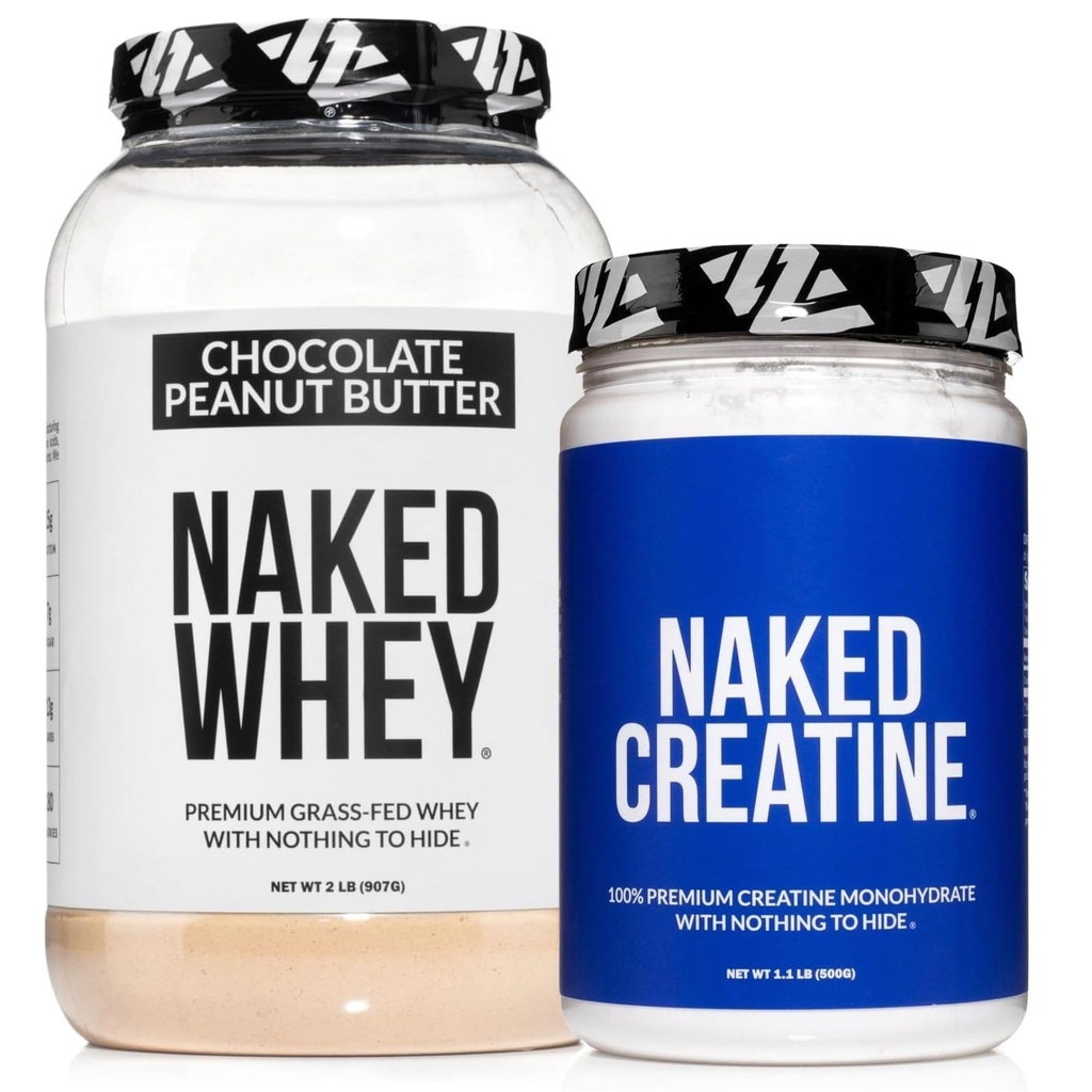 Polvere di proteine del burro di arachidi del cioccolato del siero di latte (21 Serve) + pura creatina micronizzata Monoidrato 500g (100 Serve) – Grass-Fed; Bulk; Non-OGM; Gluten Free; Soy Free