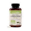 NatureWise Double Strength L-Theanine 200mg - Vegan L Theanine Supplemento per il relax + Sleep Support - NSF Certified L-Theanine - Non-OGM, USA Prodotto - 120 capsule[120 Day Supply]