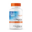 Doctor's Best L-Theanin Caps 200mg für Männer und Frauen - L Theanin AlphaWave Supplement für Calm & Focus Support, hilft Stress zu reduzieren, Vegan, Glutenfrei, Sojafrei, Nicht-GVO - 60 Veg Kapseln