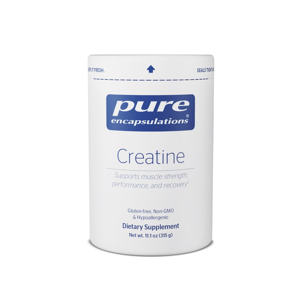 Pure Encapsulations Creatine - Creatine Supplement - Muskelkraft, Leistung & Erholung - Pre-Workout Recovery Powder - Glutenfrei, Non-GMO & Allergiker - 315 g (60 Servietten)