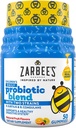Zarbee's Kid's Daily Probiotic Blend Gummis mit 2 Strains für Verdauungsunterstützung; Einfach zu kauen; Glutenfrei & Drogenfrei; Alter 2+; Natürliche Frucht Flavors; 50 Count