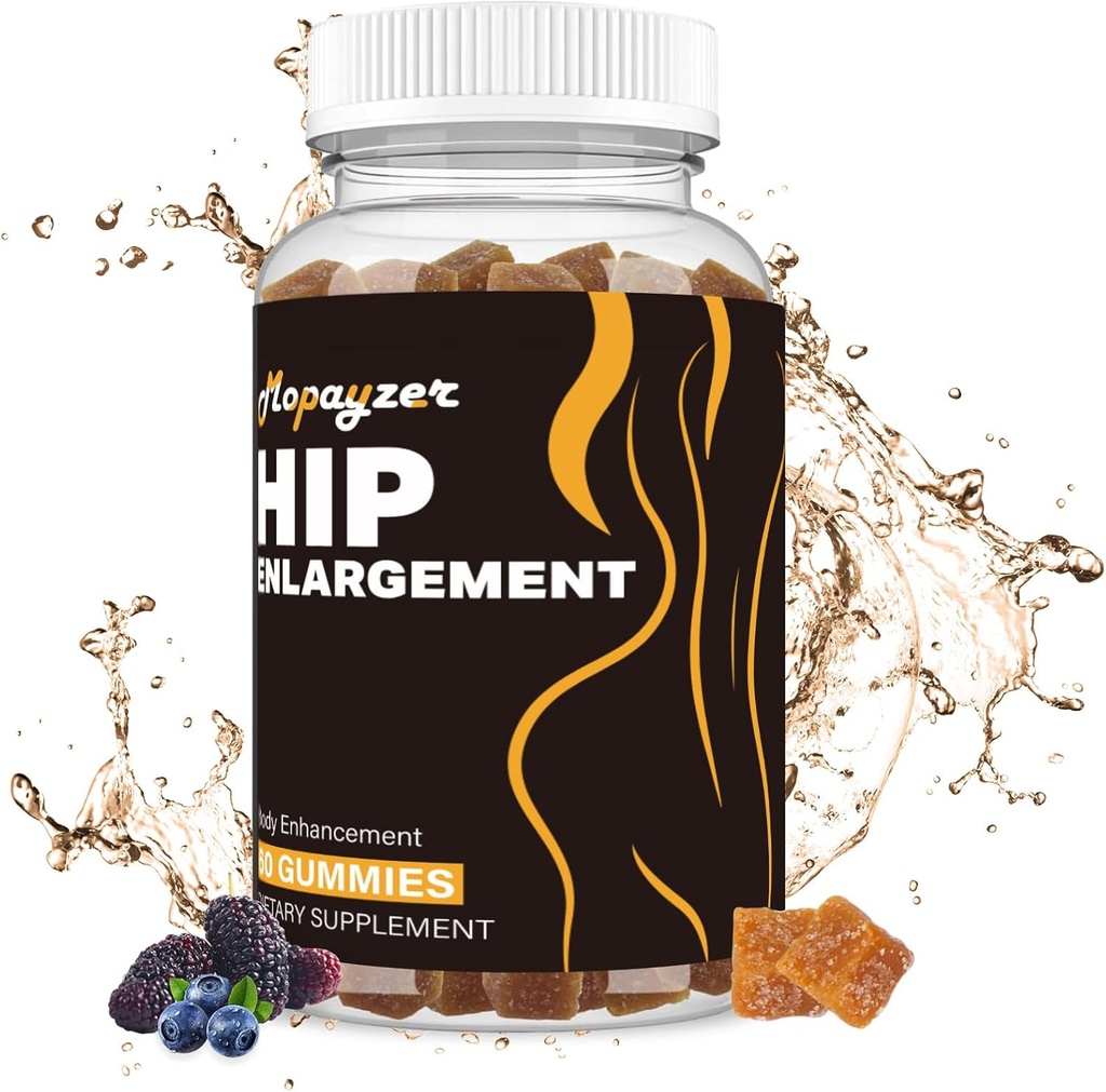 Booty Gummies für Big Butt und HIPS, Bigger Butt Gummies für natürliche Curves, 1 PCS Bum Unterstützung Gummies, Berry Flavored Women Support Supplement, Boost Glute Growth, Fenugreek, 60 Count.