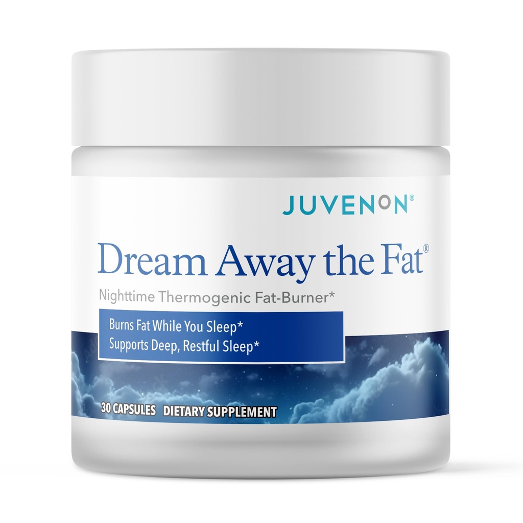 Juvenon Dream Away the Fat® – Supporto notturno con Melatonin, Grains of Paradise & Chromium – Relax & Metabolism Support Mentre si riposa – 30 Capsule (15 Serve)
