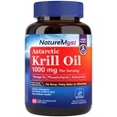 Krillöl 1000mg, Omega 3s, DHA, EPA, Astaxanthin & Phospholipide, für Gehirn, Herz & Immungesundheit, Nicht-GVO, kein Fischgeschmack, überlegene Absorption, 60 Softgels