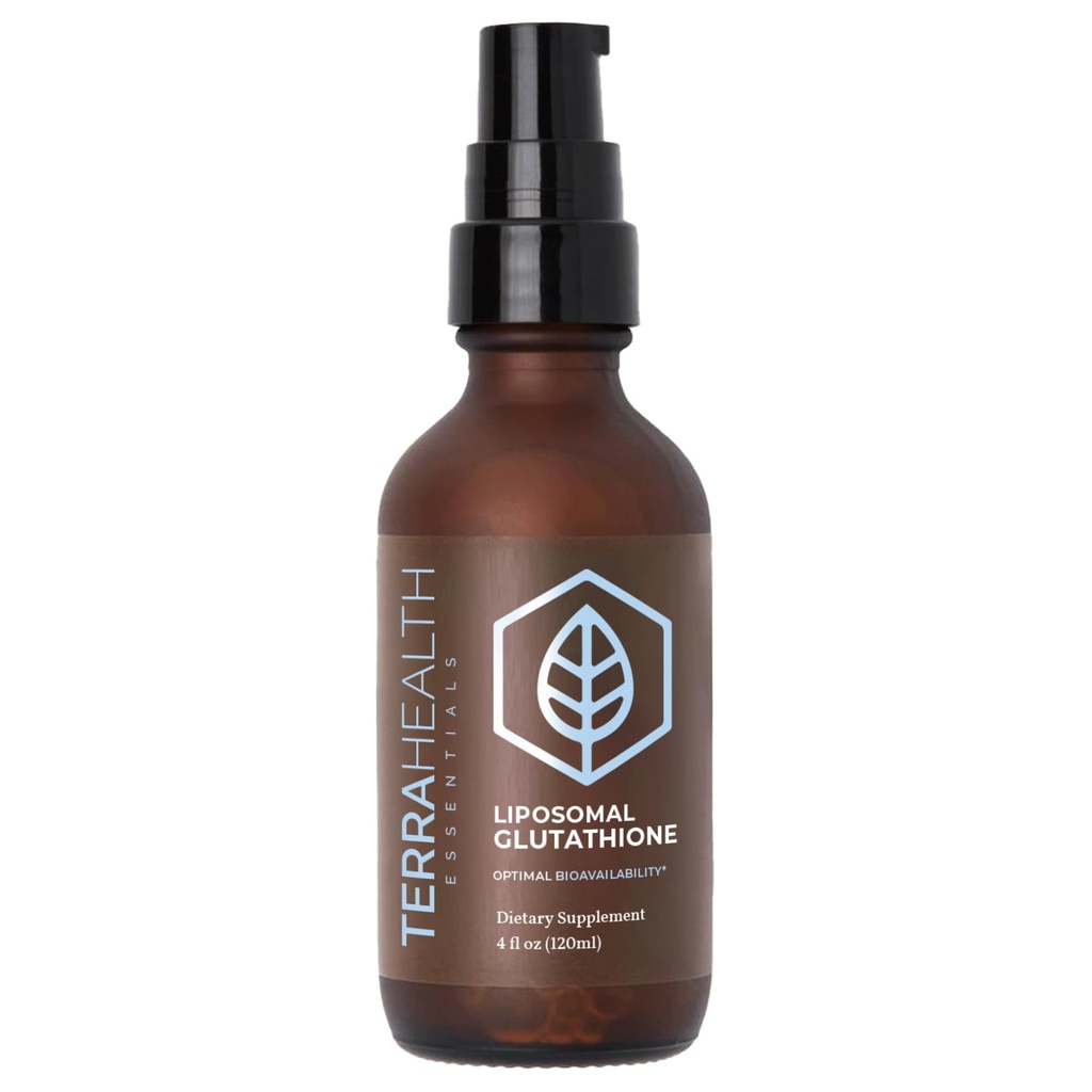 Terra Health Essentials - Glutathion liposomique - soutient l'immunité, la peau, les cheveux et le vieillissement en santé - Absorption maximale Suppléments de glutathion - 30 jours d'approvisionnement, 2oz