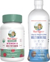 MaryRuth's Multivitamin Gummie für Frauen (Strawberry) & Liquid Nighttime Multimineral (Pineapple) | Clean Label Project Verified® | USDA Organic & Vegan | Beauty, Bedtime Routine, & Gesamtgesundheit