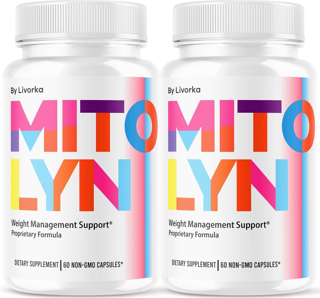 (2 Pack) Mitolyn Capsules - Mitolyn, Mitolyn Advanced Formula Pills, Mitolyn Supplément, Mito Lyn, Mito Lyn Pills, Mitolyn Support, Mitolyn Pill, Mitolyn Supplément Pills, 120 Capsules pendant 2 mois