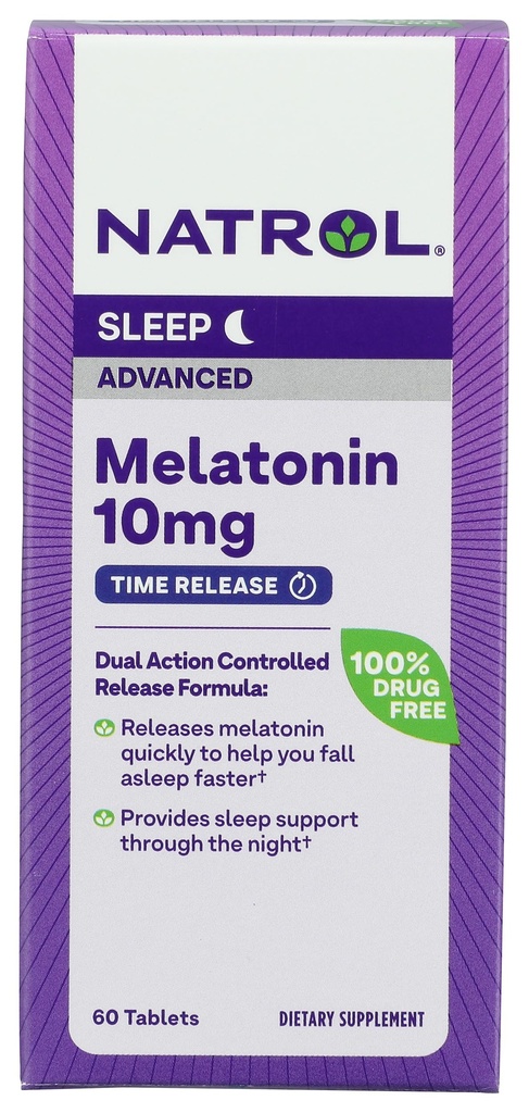 NATROL Advanced Sleep Melatonin 10mg, 60 CT