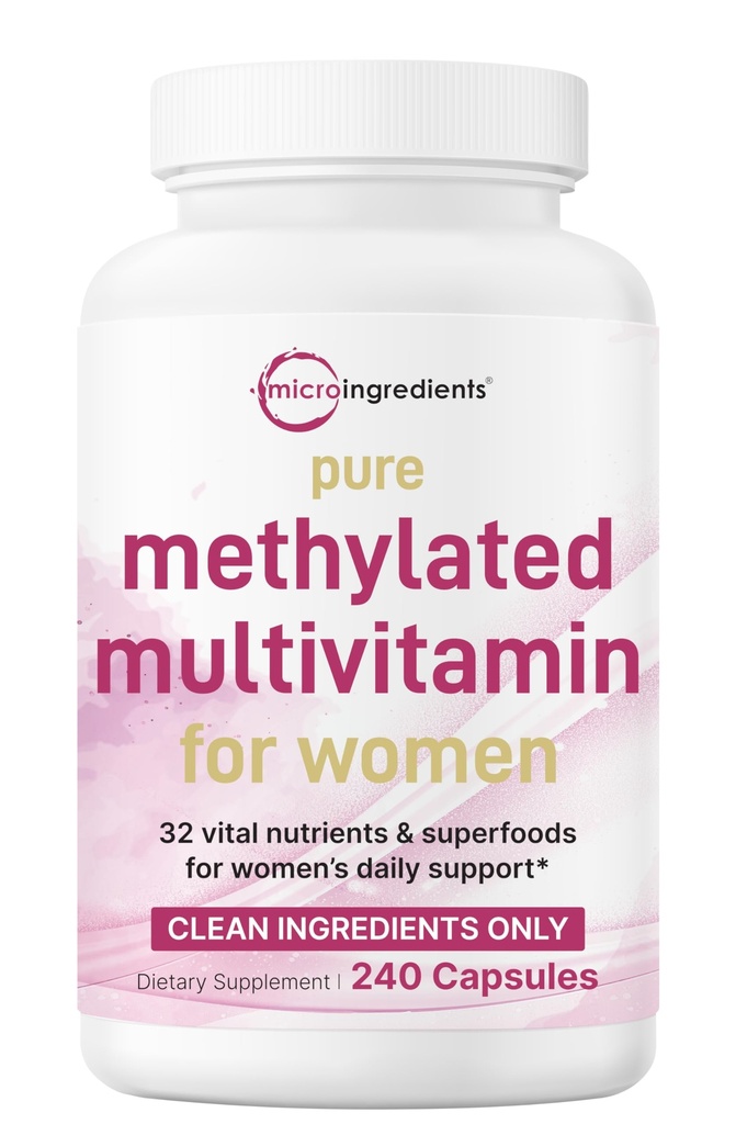 Micro Ingredients Pure Methylated Multivitamin for Women, 240 Capsules