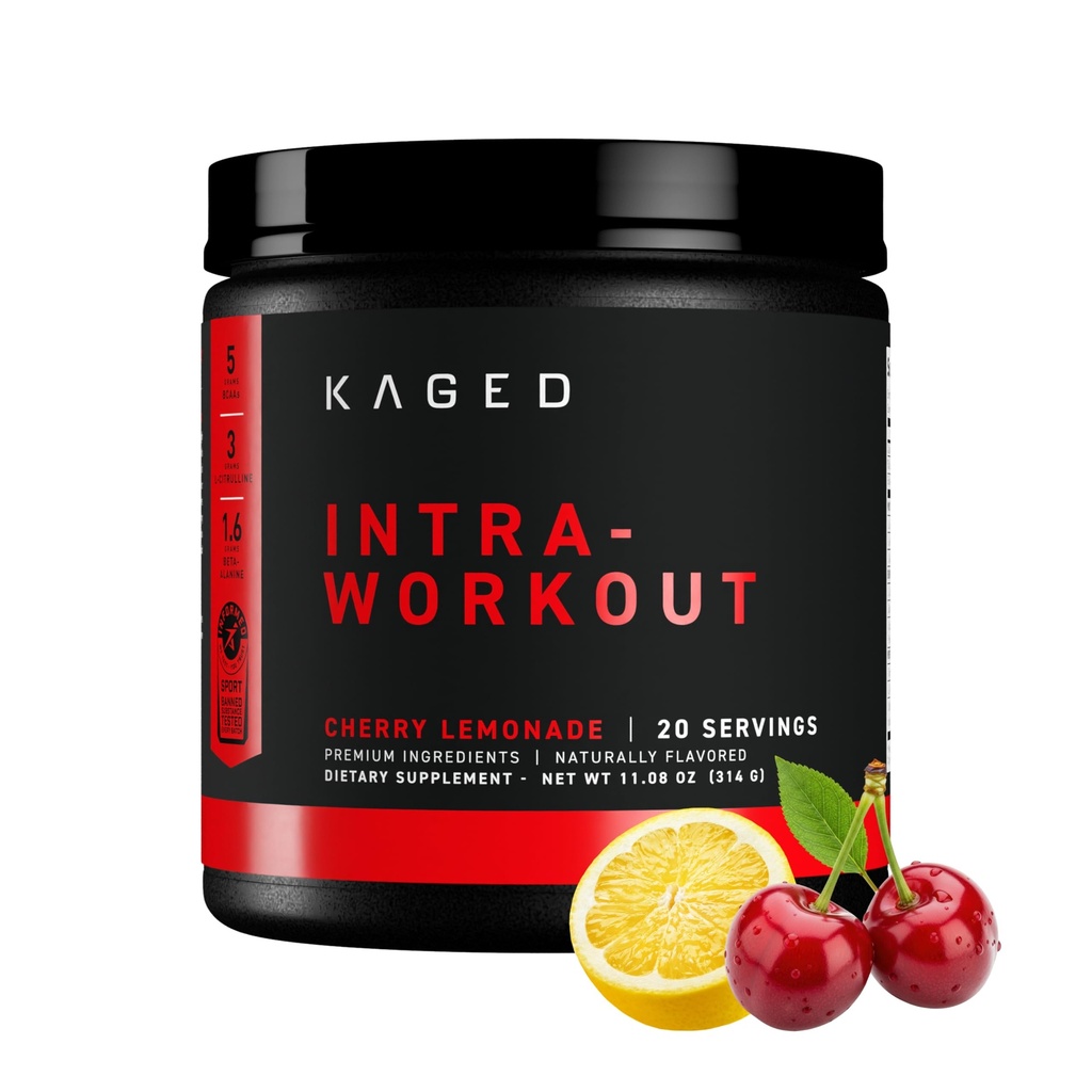 Polvere intra-allenamento di Kaged | Limeade di ciliegie | BCAAs, L-Citrulline & Beta-Alanina per la resistenza