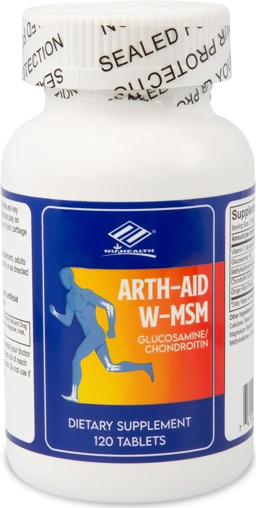 Arth-Aid W-MSM neue Glucosamin Chondroitin 120 Zähler