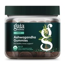 Gaia Herbs Organic Ashwagandha Gummies - Stress Support* - Made with Cinnamon & Ginger - Gluten Free & Vegan - 81 Count (27 Servings)