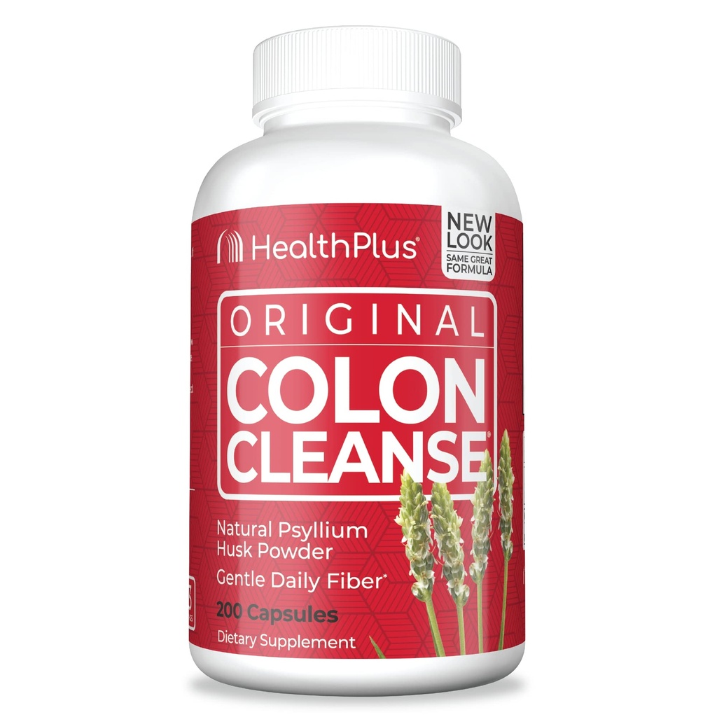 Health Plus Colon Cleanse Digestive Support de toutes les fibres quotidiennes naturelles pour l'élimination de la toxines pour réduire le bloom.