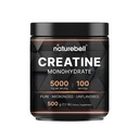NatureBell Creatine Monohydrate Powder - 500g - Micronized Powder - Fornisce 5.000mg Creatine Per Serving - Pre-Workout o Post-Workout Support* - Vegan & Keto Friendly - Non aromatizzato