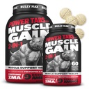 Bully Max 2-in-1 Muscle Builder Chewable Tablets for Dogs - Puppy & Dog Vitamins, Supplements for Muscle Gain & Growth - Canine Multivitamins Essentials for All Breeds & Ages - 60 Tabs, 2 Bottles