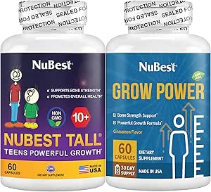 NuBest Bundle Tall 10+ & Grow Power.Support de croissance pour l'âge 10+ & adolescents.