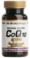 Co-Enzyme Q 10 50 mg Dietary Supplement Capsules by Windmill - 30 ea