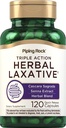 Piping Rock Herbal Laxative Kapseln | 120 Count | Triple Action Supplement Blend mit Cascara Sagrada und Senna Extract | Non-GMO, glutenfrei