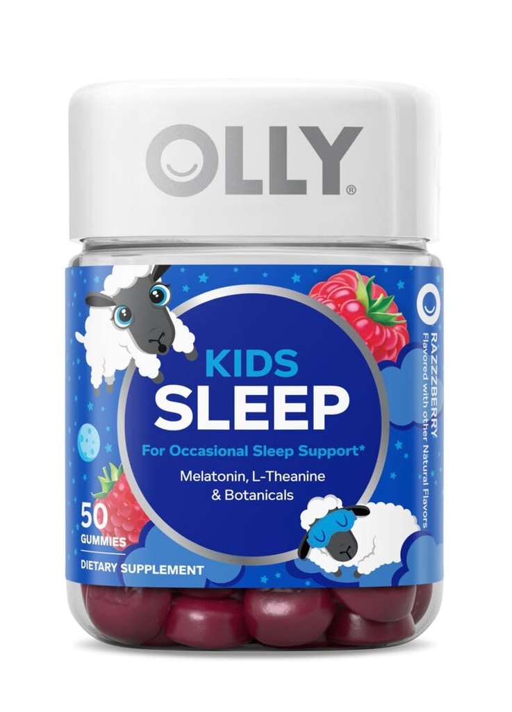 OLLY Kids Sleep Gummy, Melatonin, L-theanine, Camomilla, 60 & 50 Count