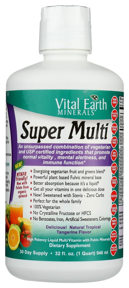 Vital Earth Minerals Super Multi Passion Fruit - 32 Fl Oz
