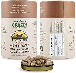 Grass Fed Bovine Testes Uomo capsule di potenza (30 giorni di alimentazione)