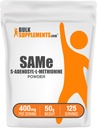 BulkSupplements.com Même poudre - S-Adenosyl-L-Méthionine, supplément SAM-e - pour la santé articulaire, sans gluten - SAM-e 400mg par portion, 50g (1,8 oz) (paquet de 1)