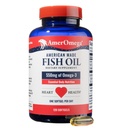 AmerOmega Triglycéride Omega-3 Huile de poisson pour la santé du coeur - Wild-Caught Alaskan Walleye Pollock - American-Sourced, American-Made - Non-OGM, sans gluten et sans lait - 120 Softgels